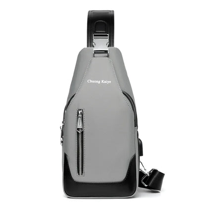 Chest Crossbody Bag Waterproof Men S Single-Shoulder Buckle Backpack Large-Capacity Multi-Functional
