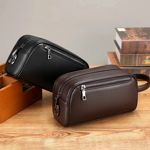 Men S Clutch Combination Lock Large Capacity Business Casual - Soft