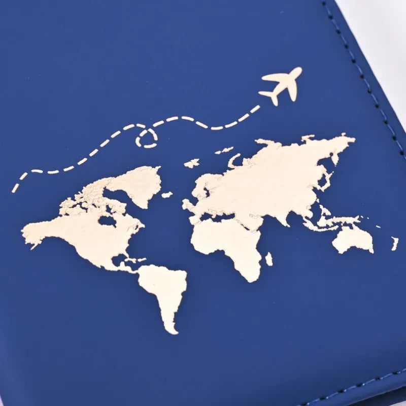 Slim Passport Holder Cove Map Pu Travel Essential Cruise Must Have Holders Portable All Country