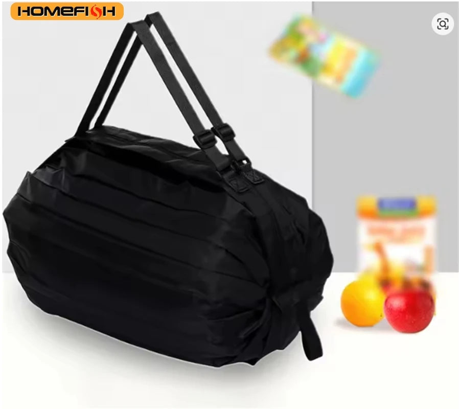 Homefish Large Foldable Shopping Bag Reusable Eco Grocery Package Beach Toy Storage Bags Shoulder