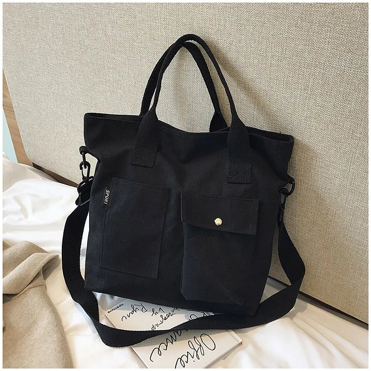 Canvas Tote Bag for Women – Shoulder & Crossbody Handbag