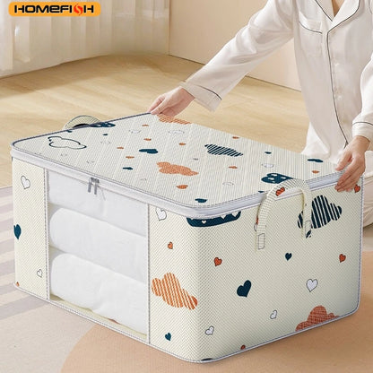 Homefish Multifunctional Storage Bag Waterproof Dustproof Moistureproof Large Quilt Clothes Home