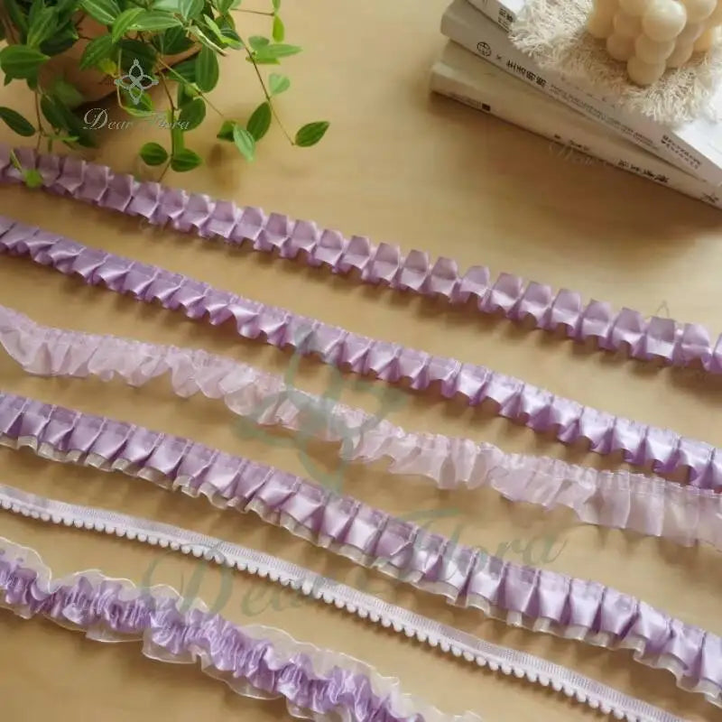 Decorative Ruffle Lace Trim Ribbon for Ita Bag DIY