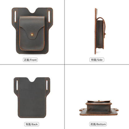 Men S Mobile Phone Storage Waist Hanging Wallet Multifunctional Tools Outdoor Site Real Belt Cover