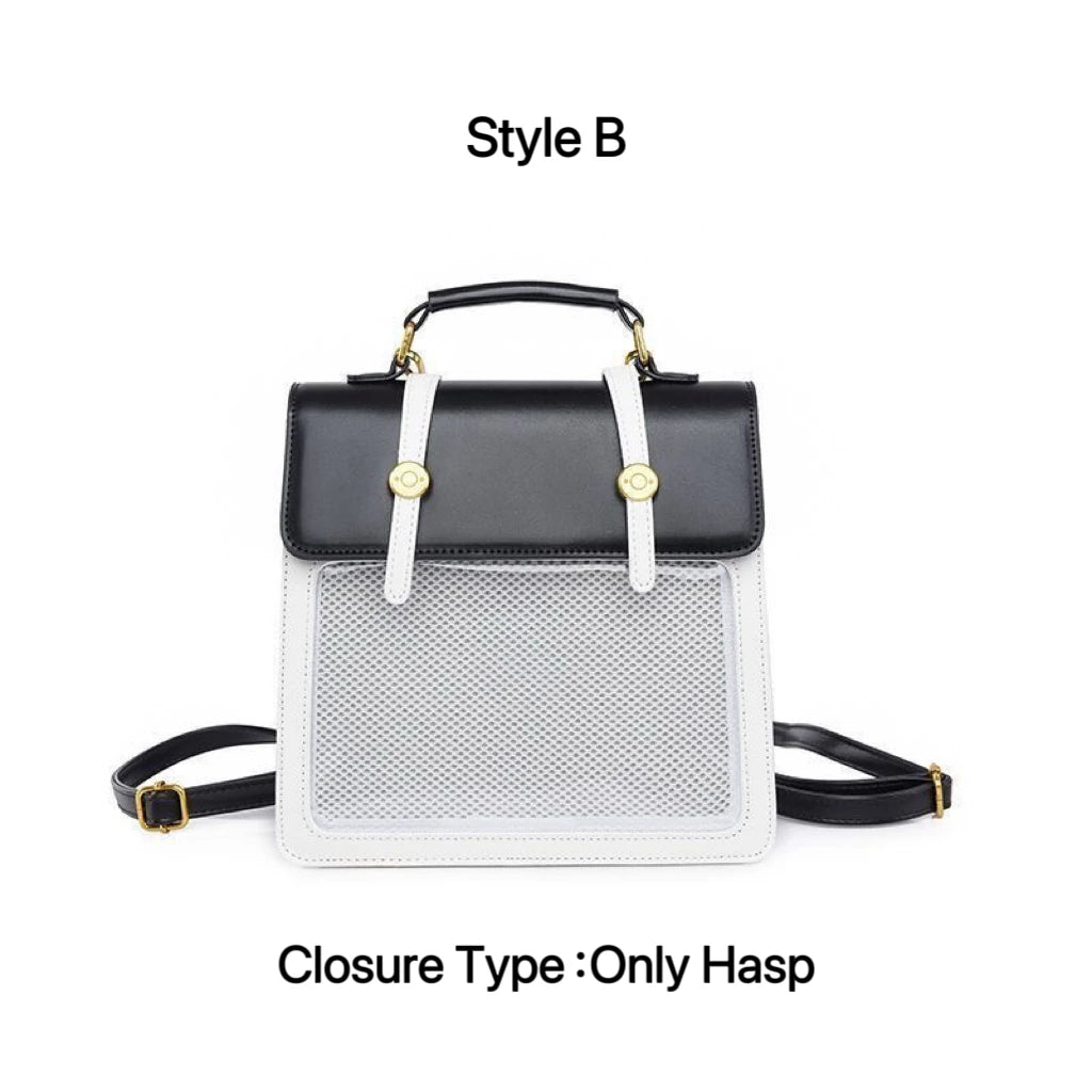 Transparent Ita Backpack – JK Lolita Messenger Crossbody Bag