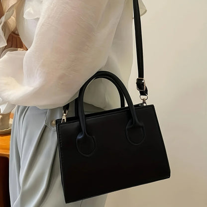 Mini Square Handbag – Minimalist Top Handle Crossbody Shoulder Bag