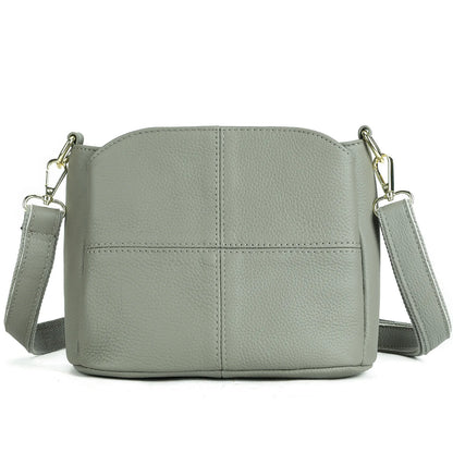 Top-Grain Cowhide Single-Shoulder Bag Bucket Bag Genuine Leather Large-Capacity Single-Shoulder