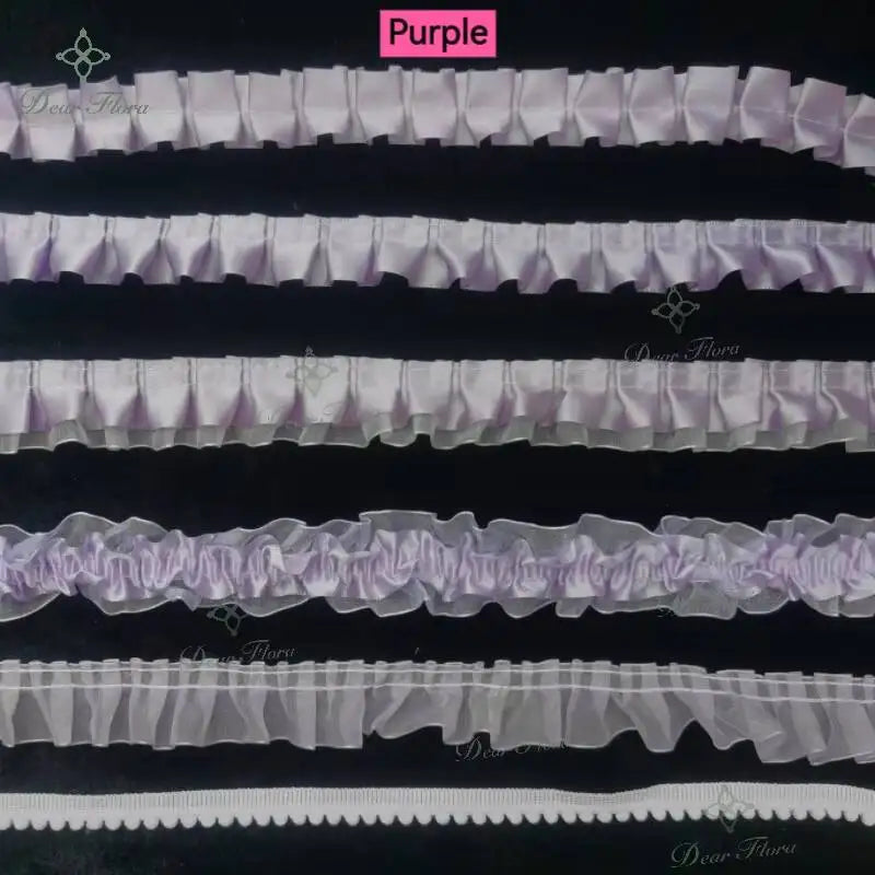 Decorative Ruffle Lace Trim Ribbon for Ita Bag DIY