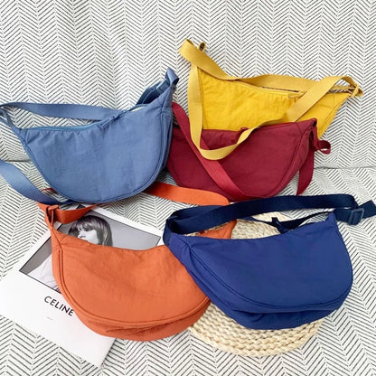 Crescent Crossbody Bag – Lightweight Shoulder Purse with Adjustable Strap