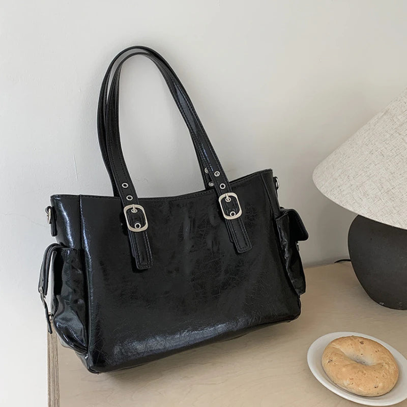 Large Capacity Tote Bag Trendy Sweet-And-Cool Style Versatile Handbag Simple Commuting Crossbody