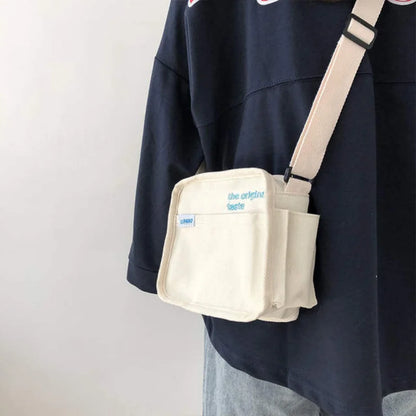 Cute Canvas Small Bag Female Japanese Harajuku Diagonal Wild Student Girls Shoulder Bags Women Daily
