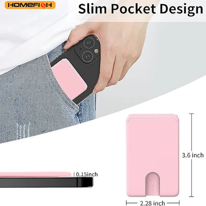 Homefish Adhesive Phone Card Sleeve Soft Silicone Credit Card Back Sticker - Soft