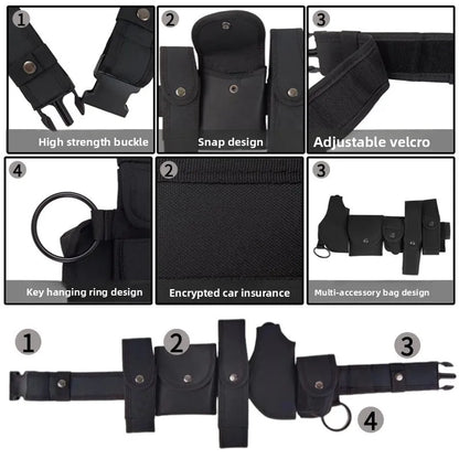 Outdoor Training Oxford Cloth Fanny Pack Multi-Function Six-Piece Tactical Belt Cs Prop