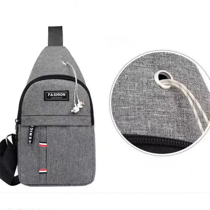 Men's Chest Bag Sling – Crossbody Shoulder Pack for Outdoor Sports