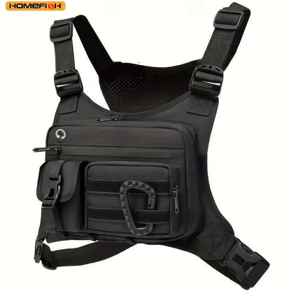 Homefish Outdoor Chest Bag Men Women Tactical Vest Running