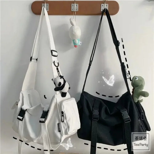 Large Capacity Men's Crossbody Bag for Campus & Travel