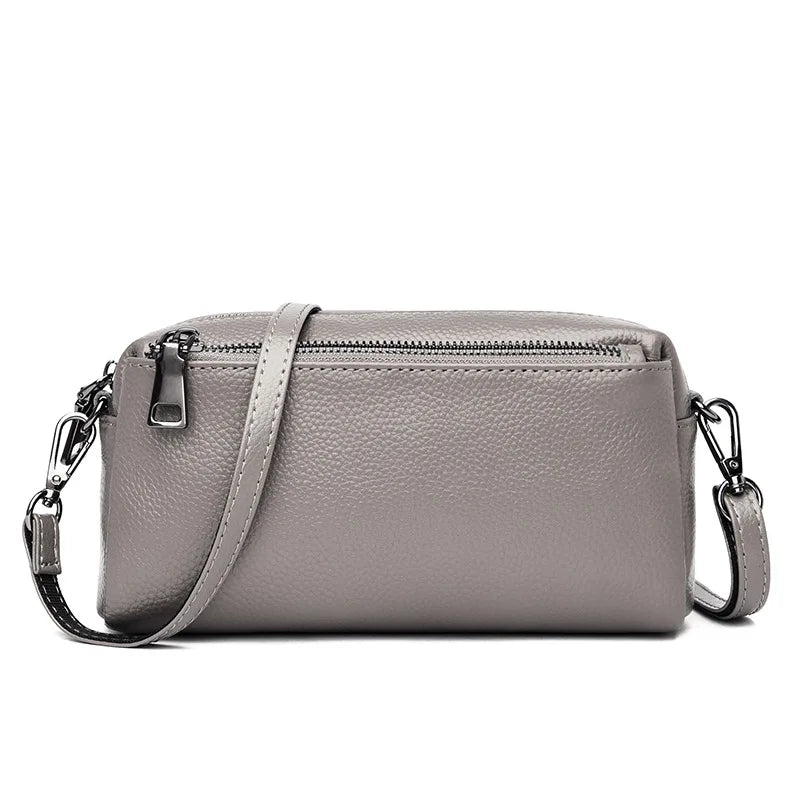 Leather Women Casual Shoulder Cross-Body Bag Head Layer Cowhide Handbag