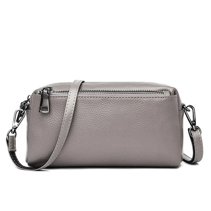 Leather Women Casual Shoulder Cross-Body Bag Head Layer Cowhide Handbag