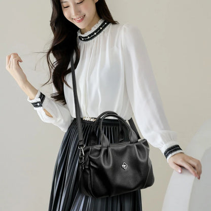 Soft PU Leather Handbag – Women's Large 3-Layer Shoulder Bag