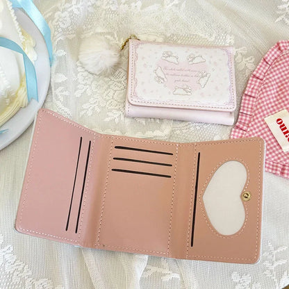 1 Pcs Cute Pu Leather Coin Purse Cartoon Waterproof Card Wallets Credit Holoder Students Change