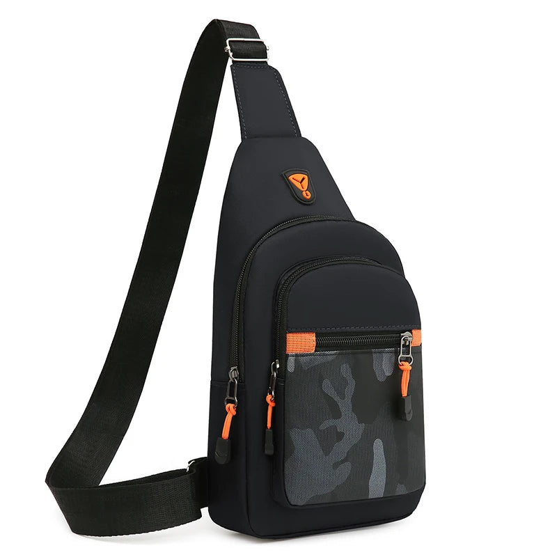 Men's Crossbody Chest Bag – Large Capacity Outdoor Sling Backpack