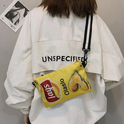 Potato Chip Crossbody Bag – Funny Novelty Shoulder Bag