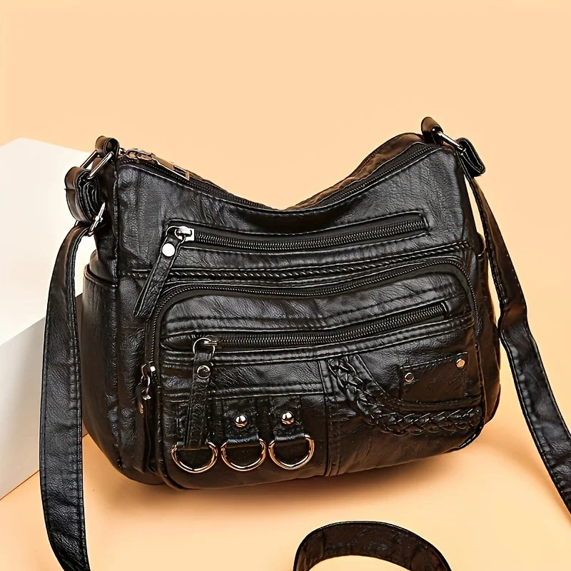 Multi-Pocket Crossbody Bag for Women – Large Capacity Shoulder Purse
