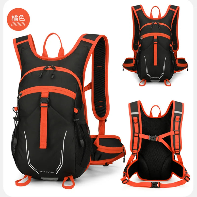 Men Women Oxford Cloth Backpack Riding Water Bag Mountain Light Running Marathon Sports