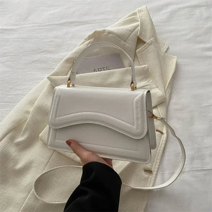 Pu Leather Handbag Purse Women S Bag Solid Color Shoulder Crossbody Bags Lady Messenger Small Tote