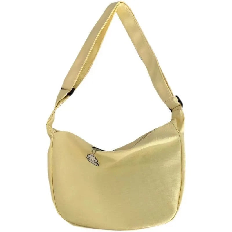 Minimalist Nylon Hobo Bag – Lightweight Adjustable Strap Crossbody