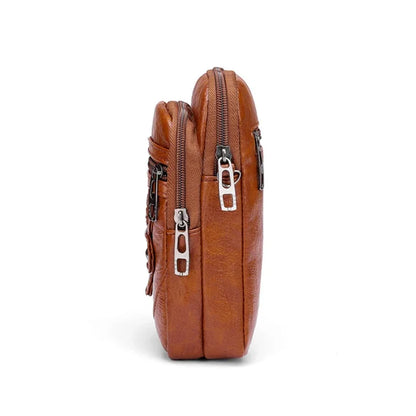Vintage PU Leather Small Crossbody Bag with Phone Pocket