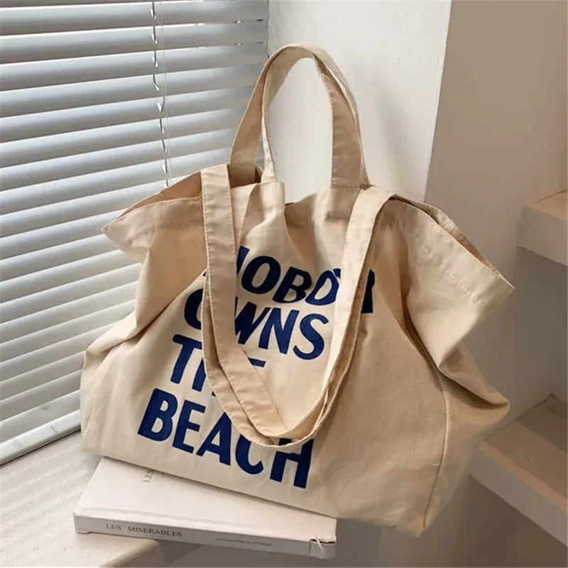 Canvas Tote Bag for Women – Large Capacity Graphic Shoulder Shopper