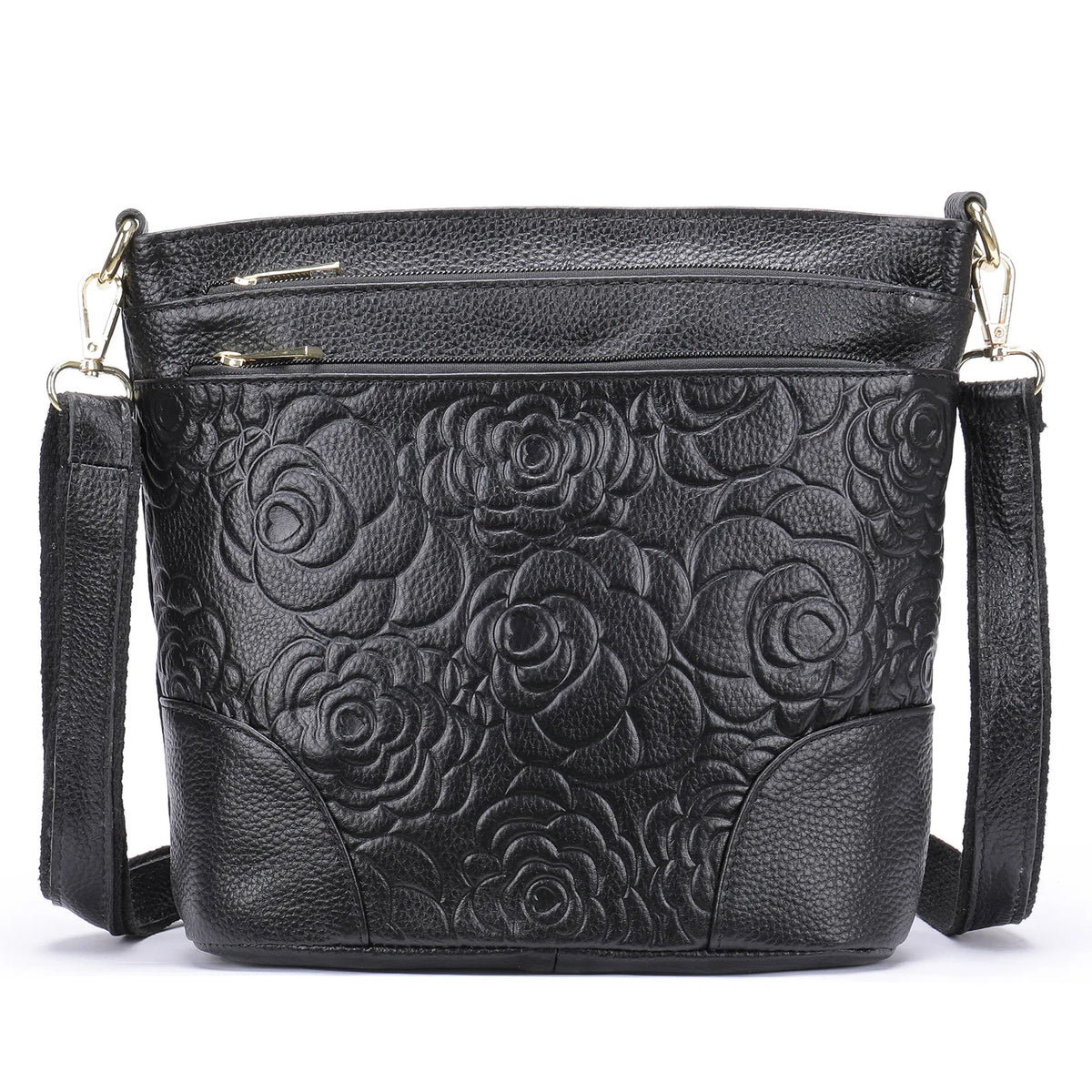 Top-Grain Cowhide Single-Shoulder Bag Bucket Bag Genuine Leather Large-Capacity Single-Shoulder