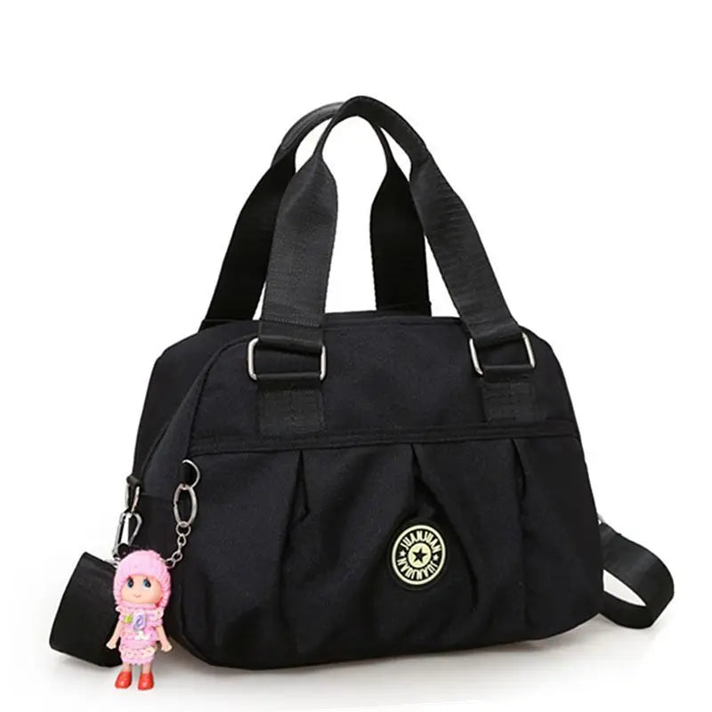 Nylon Crossbody Bag Solid Color Shoulder Bag Women S Casual Handbag Purse