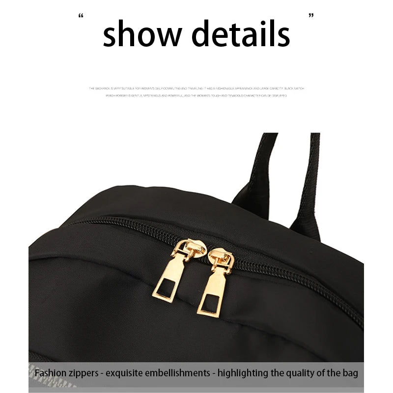 Lightweight Nylon Backpack – Women's Casual Daypack