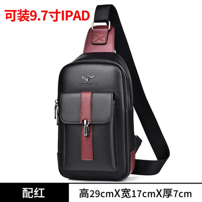 Fashionable Single-Shoulder Bag Contrasting Colors Large Capacity Mobile Phone Storage