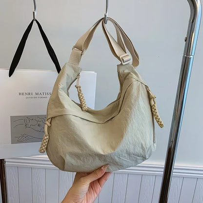 Korean Dumpling Shoulder Bag – Minimalist Hobo Bag for Women