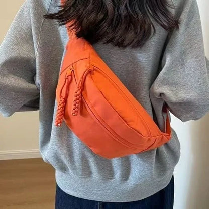 Nylon Crossbody Chest Bag – Casual Shoulder & Waist Bag