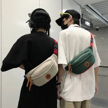 Waterproof Chest Bag Men Large Capacity Simple Cashier Outdoor Travel Cross-Body Multi-Function