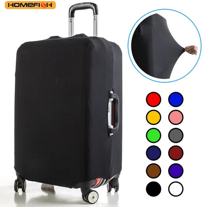 Homefish Solid Color Elastic Suitcase Dust Protector Cover