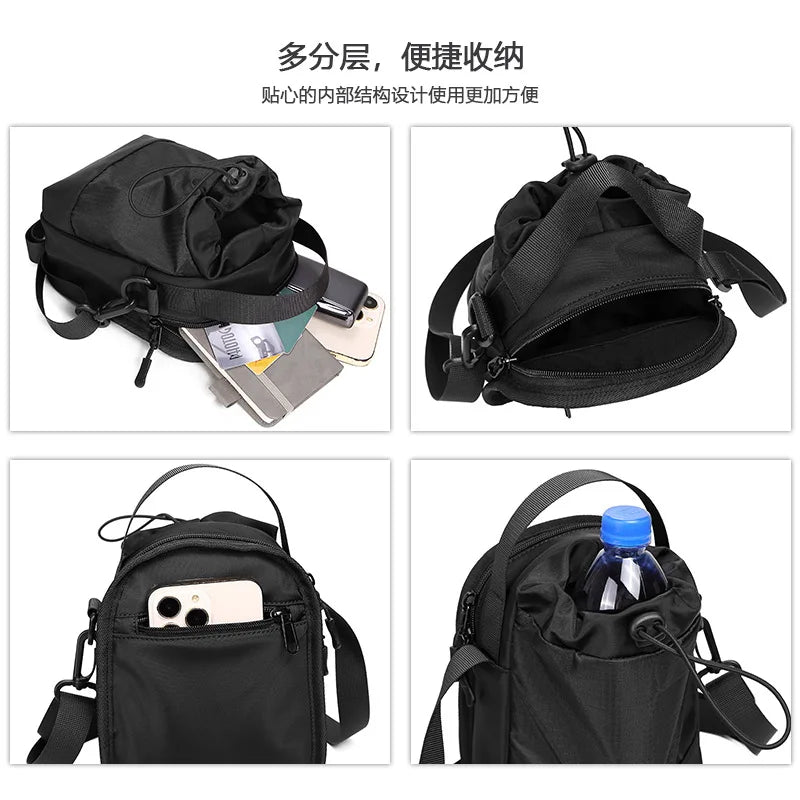 Outdoor Travel Multi-Functional Water Cup Bag Lightweight Sports Crossbody Bag