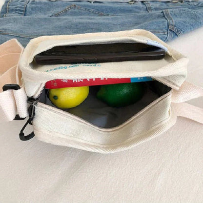Cute Canvas Small Bag Female Japanese Harajuku Diagonal Wild Student Girls Shoulder Bags Women Daily