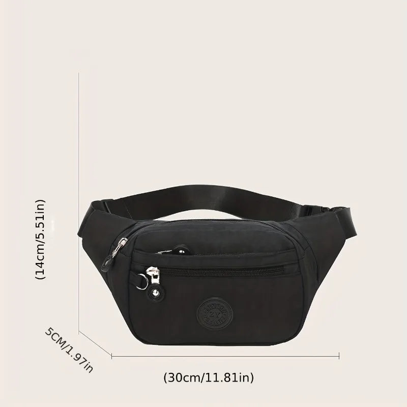 Fanny Pack Crossbody Sling Bag – Multi-Pocket Waist Purse for Women