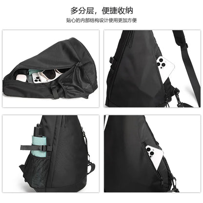 Functional Crossbody Bag Men S Sports Cycling Chest Bag Men S Single-Shoulder Crossbody Bag