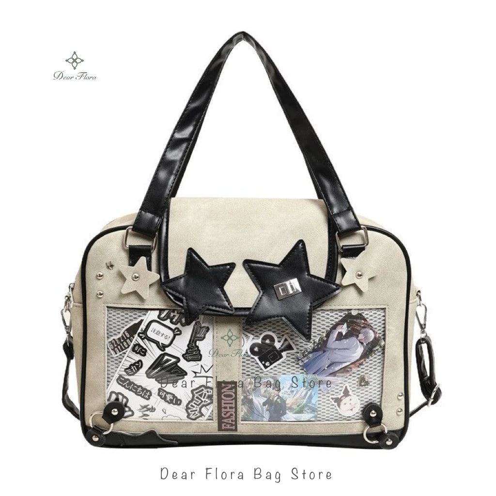 Star Ita Bag – Y2K Lolita Crossbody with Transparent Window