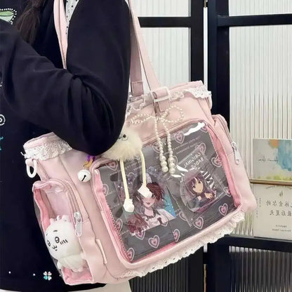 Ita Bag Transparent Window Tote for Anime & Lolita Fans