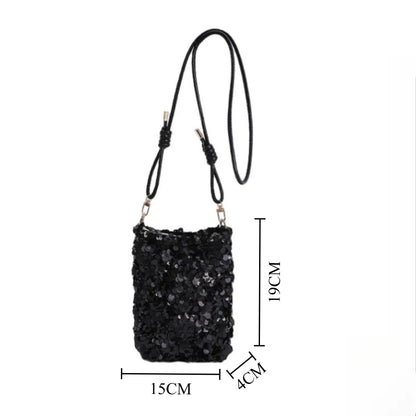 Mini Sequin Crossbody Bag Women Evening Party Purse