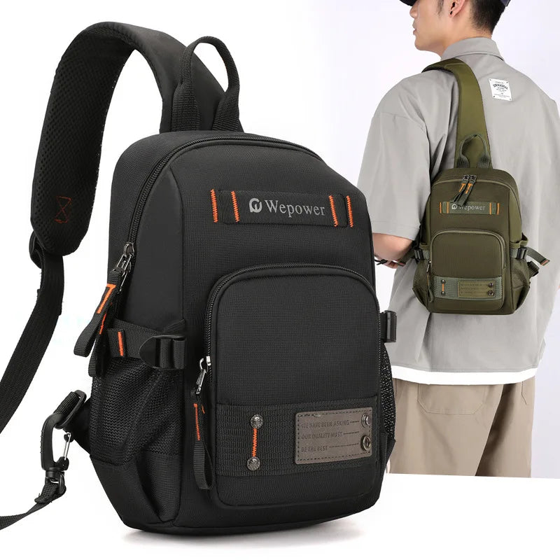 Large Capacity Daily Travel Hand Lading Shoulder Strap Nylon Waterproof Functional Practical Chest