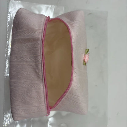 1 Piece Ins Makeup Case Elegant Simplicity Sweet Floral Lipstick Bag Portable Large Capacity