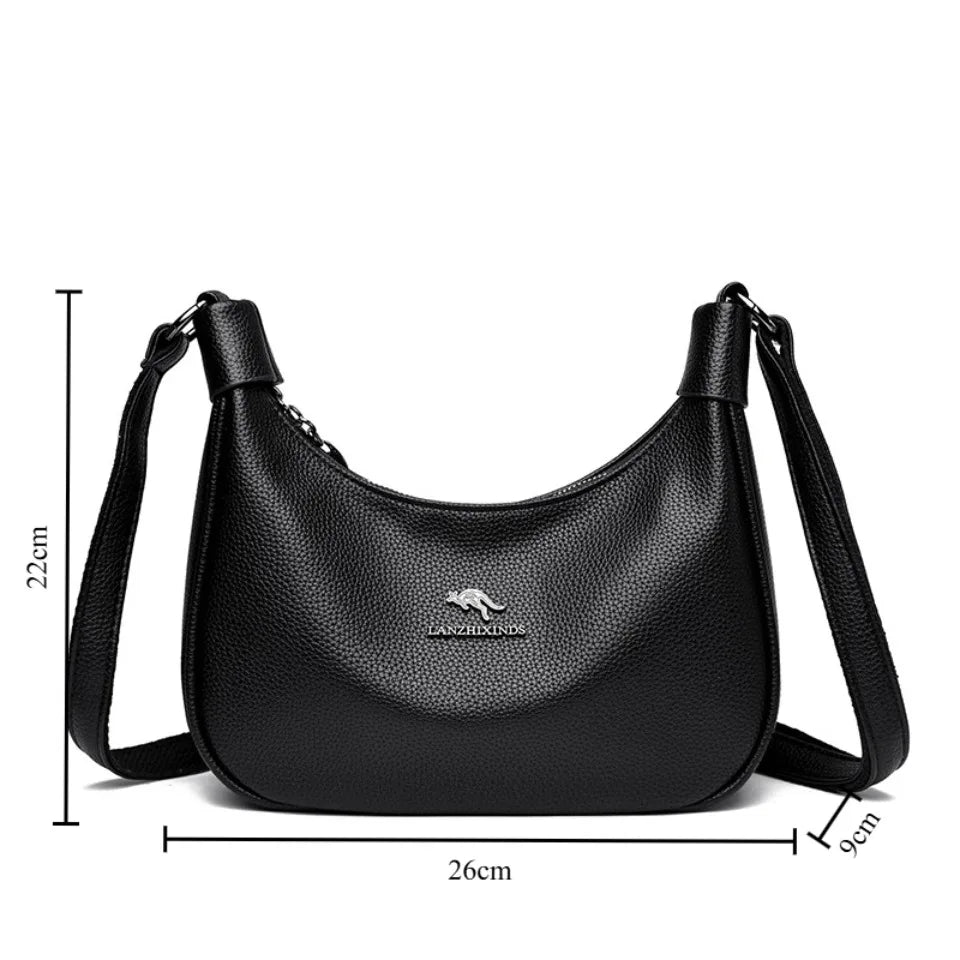 Women's Luxury Soft PU Leather Crossbody Shoulder Bag
